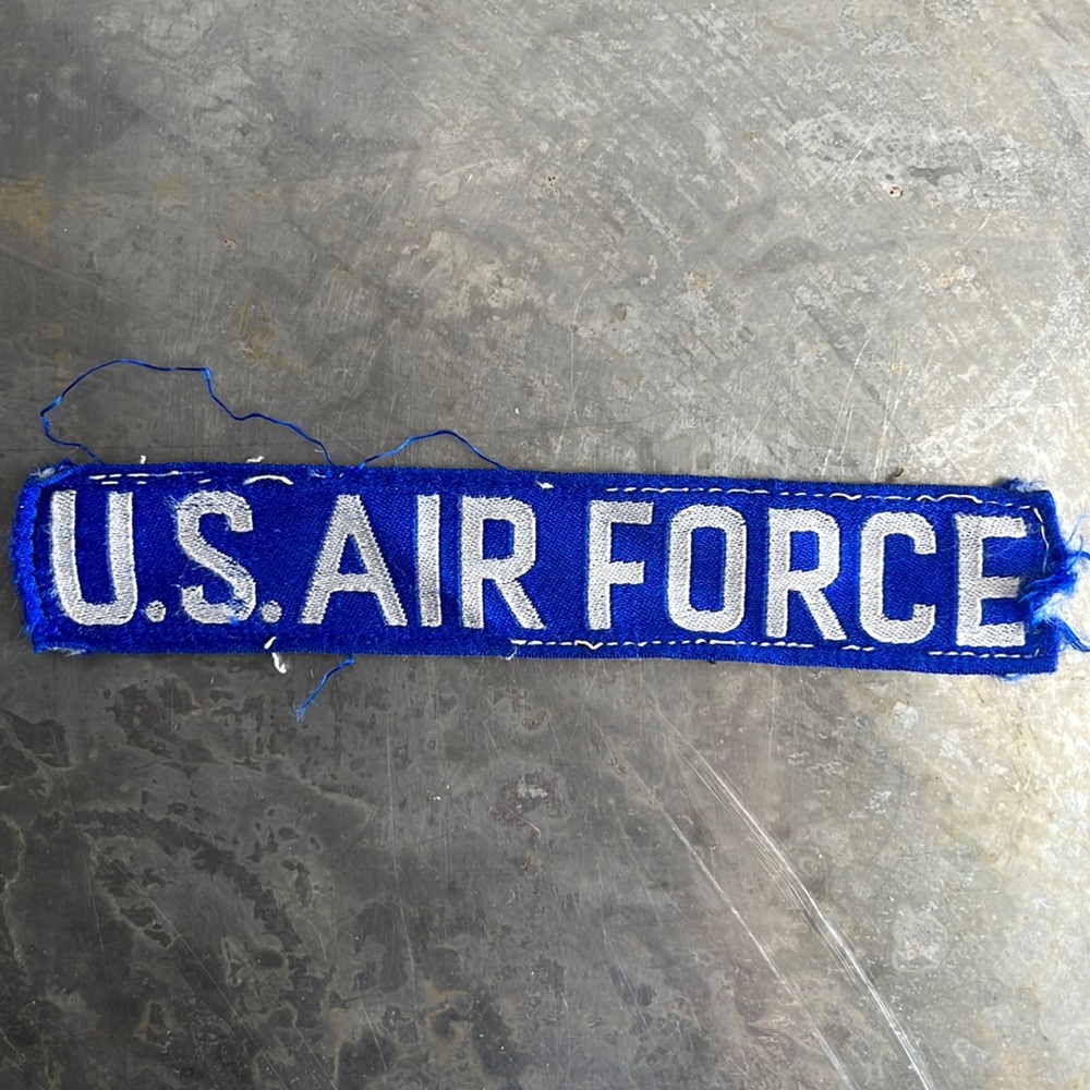 U.S. AIR FORCE blue tape patch, vintage